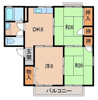 間取図 セジュール梅ノ木C