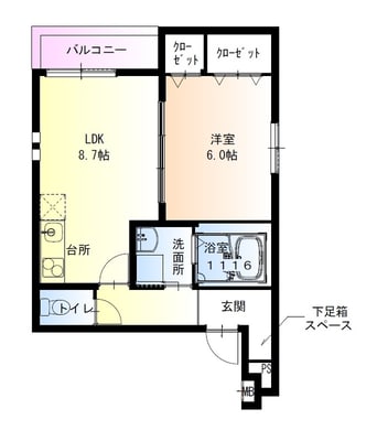間取図 フジパレス市駅東ウエスト