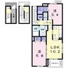 南海本線/和歌山大学前駅 バス:10分:停歩1分 3階 築6年 2LDKの間取り