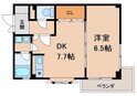 レスペート西庄Ⅲの間取図