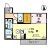 ノヴァ・グランデ 1LDKの間取り