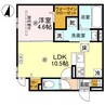 【集合分譲】秋月ⅡPJ 1LDKの間取り