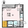 D-ROOM西汀丁 1Rの間取り