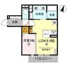 【集合分譲】秋月ⅡPJ 1LDKの間取り