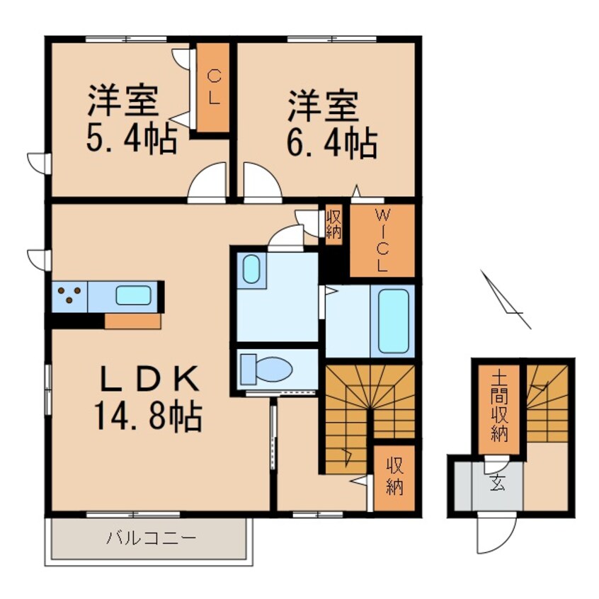 間取図 シャーメゾンＨＡＮＡ