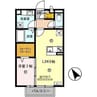 フィオーレ野崎Ⅱ 1LDKの間取り
