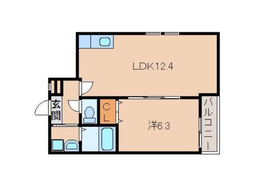 間取図 きのくに線・紀勢本線/和歌山駅 徒歩14分 1階 築8年