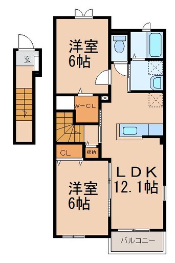 間取図 リヴェール松島Ⅰ