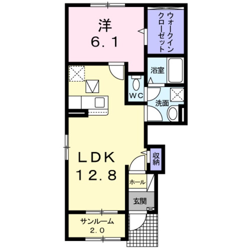 間取図 レ・クロⅡ