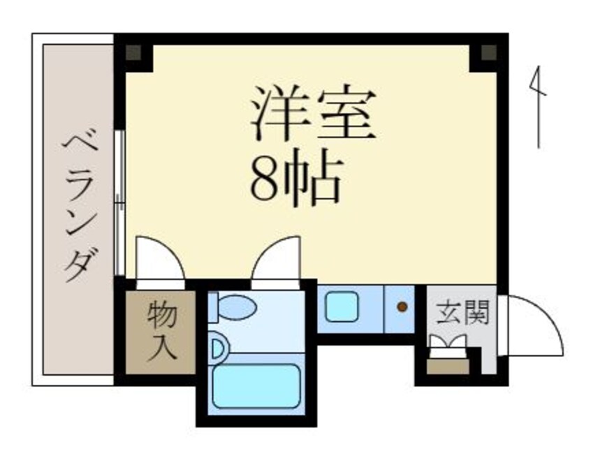 間取図 コーポホワイト有家