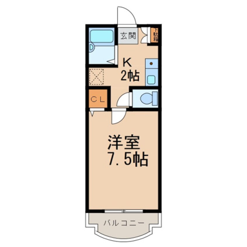 間取図 グランメール三葛