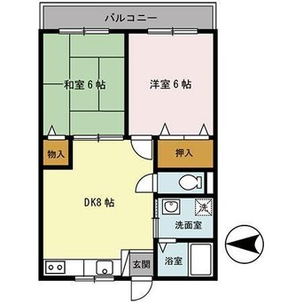 間取図 和歌山電鉄貴志川線/神前駅 徒歩10分 1階 築30年