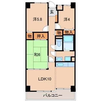 間取図 ライオンズマンション和歌山田中町