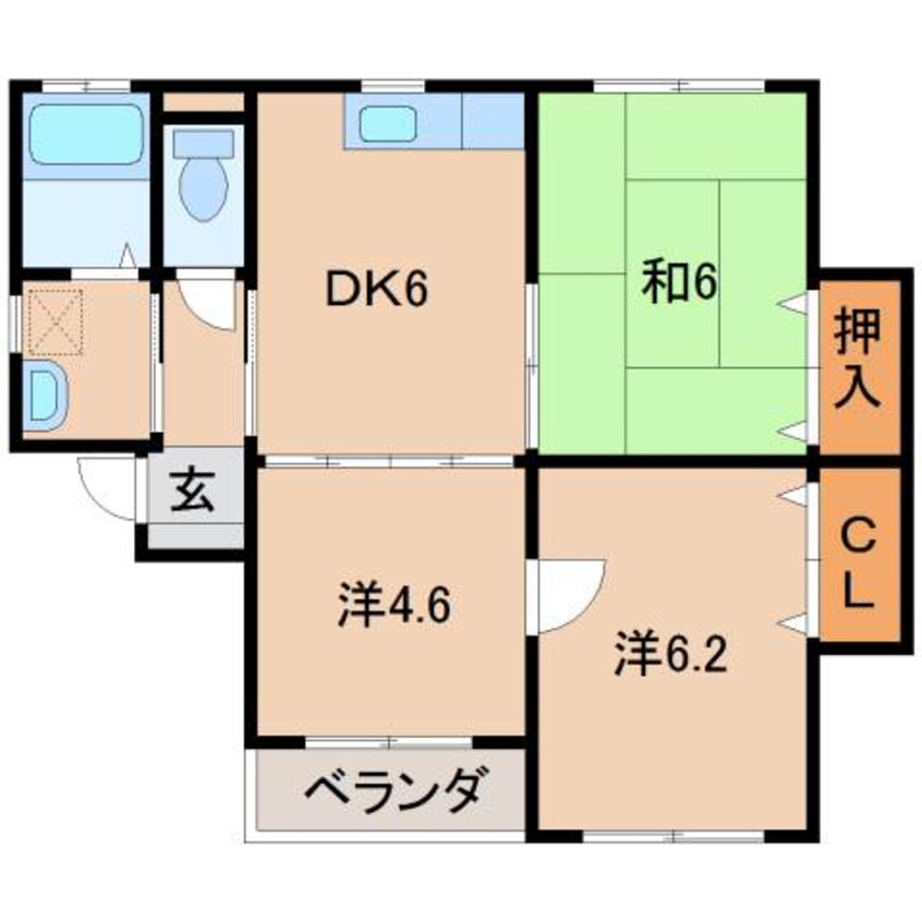 間取図 メゾンＭＡＥＳＨＩＭＡ