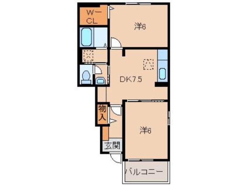 間取図 和歌山電鉄貴志川線/神前駅 徒歩15分 1階 築7年