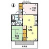 ピュアハイツ有本 Ⅰ 2LDKの間取り