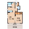 シャーメゾン有本 1LDKの間取り