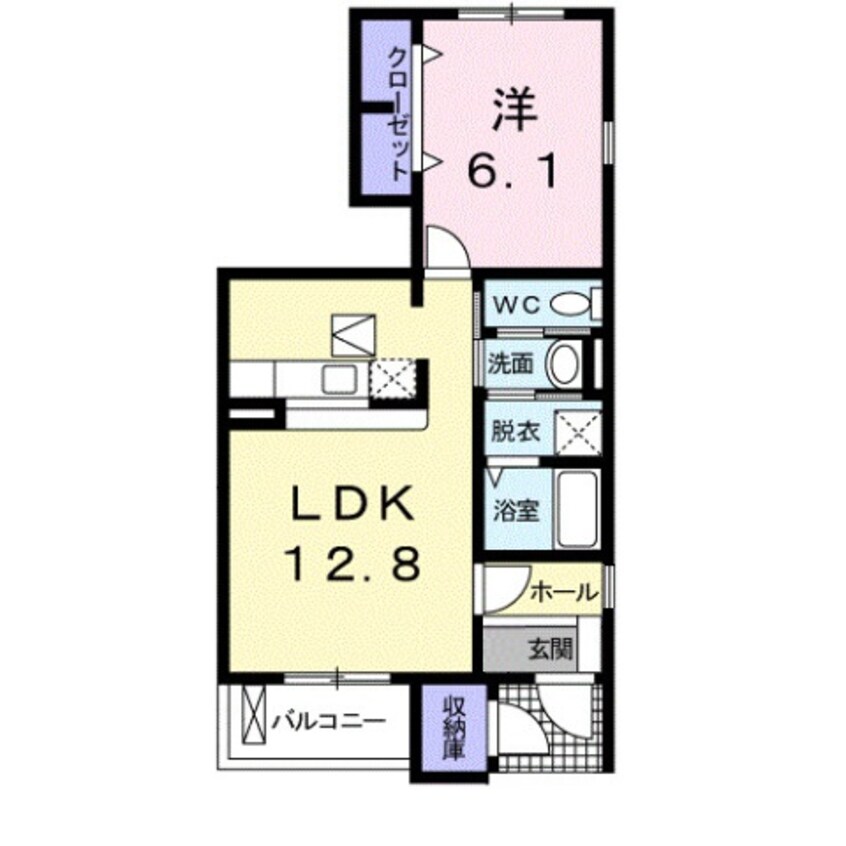 間取図 こうやリバーサイドヒルズⅡ番館