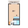 フローラルメゾン武田 1Rの間取り