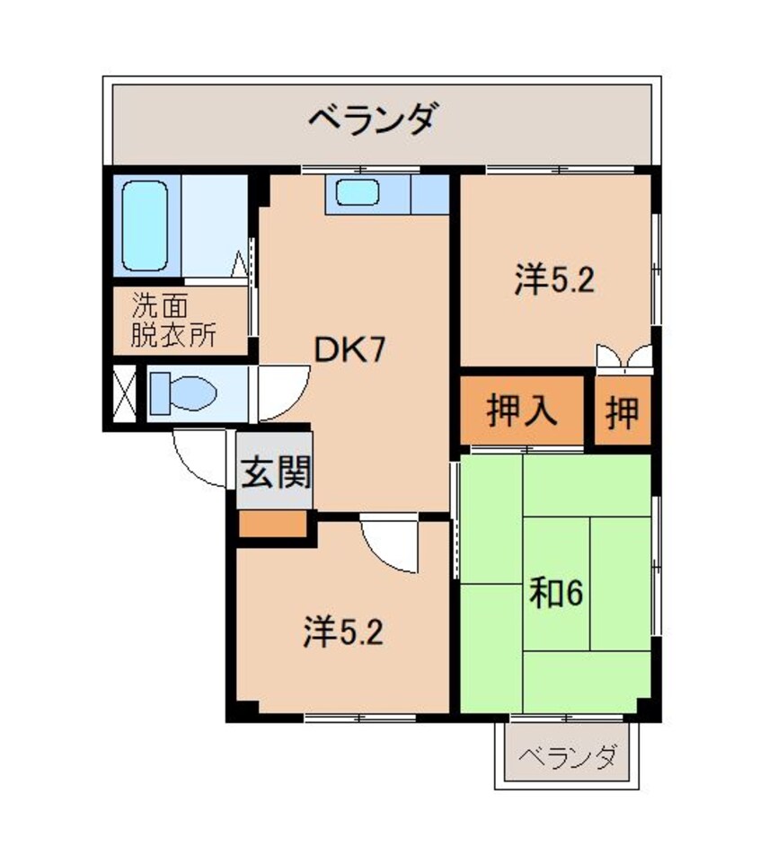 間取図 エメラルドハイツ