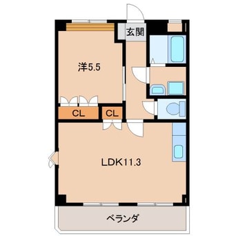 間取図 和歌山電鉄貴志川線/竈山駅 徒歩15分 2階 築19年