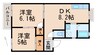 タウニィ寿里 2DKの間取り