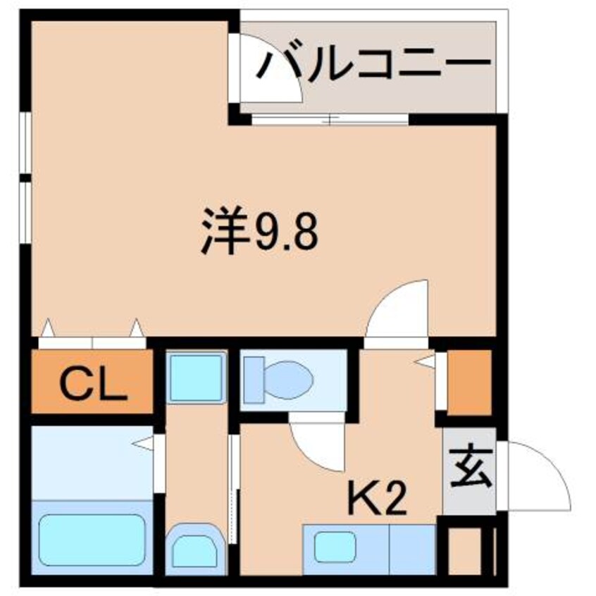 間取図 阪和線・羽衣線/和歌山駅 徒歩9分 1階 築9年