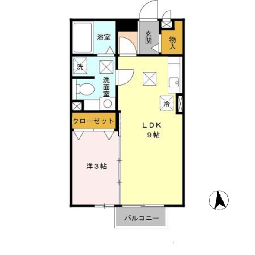 間取図 きのくに線・紀勢本線/紀三井寺駅 徒歩1分 1階 築20年