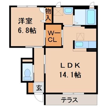 間取図 和歌山電鉄貴志川線/伊太祈曽駅 徒歩4分 1階 築13年