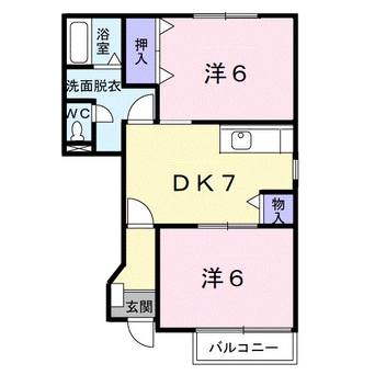 間取図 メゾンドヴェール西浜