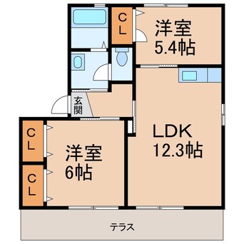 間取図 メゾン・ルテシィア