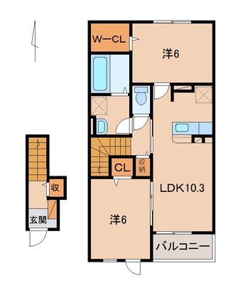 間取図 パラッツオ・ベーネⅡ
