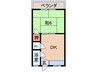 第１城東マンション 1DKの間取り
