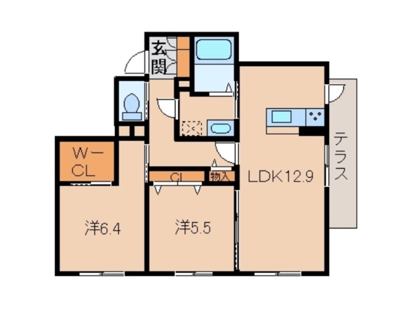 間取図 シャーメゾン彩花