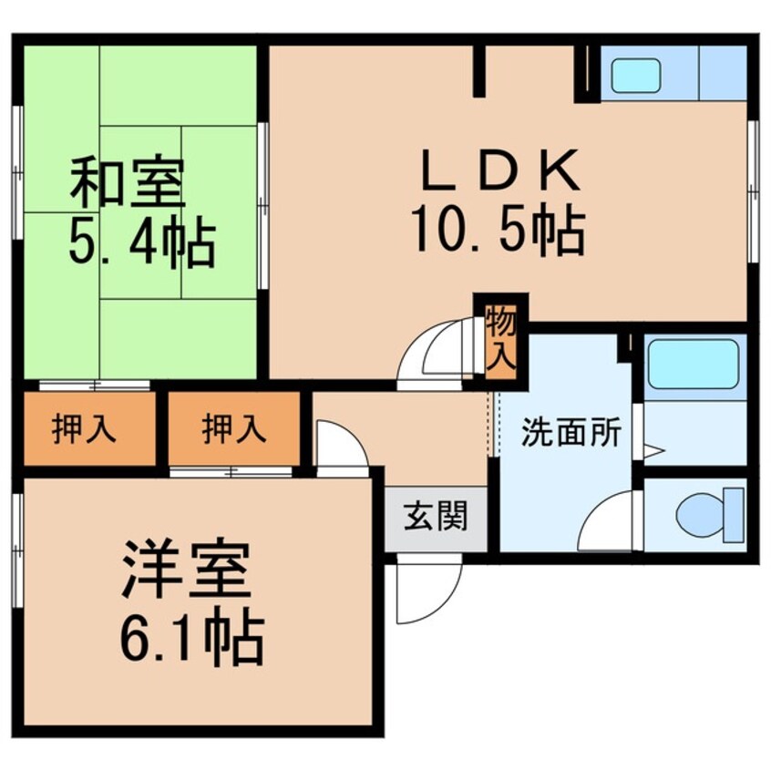 間取図 ガーデンハイツ箕島