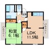 和歌山電鉄貴志川線/神前駅 徒歩7分 2階 築35年 1LDKの間取り