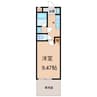 アビテ秋月南 1Kの間取り