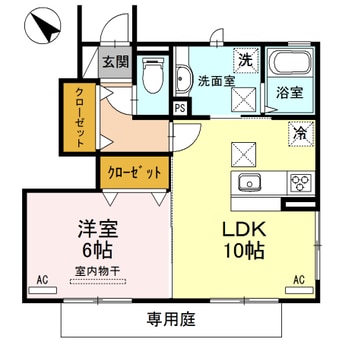 間取図 阪和線・羽衣線/紀伊中ノ島駅 徒歩14分 1階 築8年