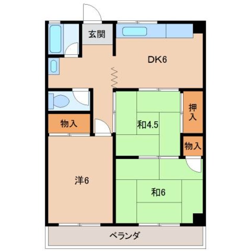 間取図 第２山川マンション