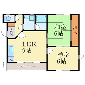 間取図 薗村マンション