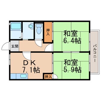 間取図 あしべハイツ