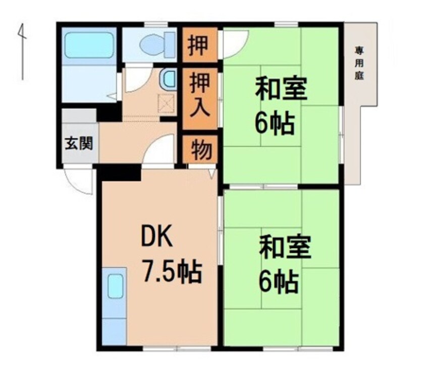 間取図 プレジール松房