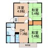 フレグランス神前 3DKの間取り