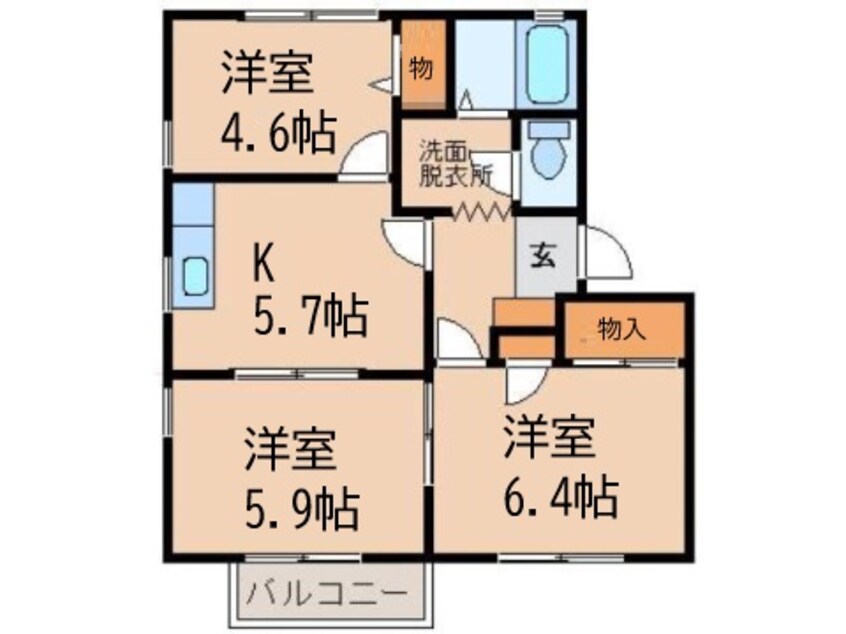 間取図 フォーレスローカット