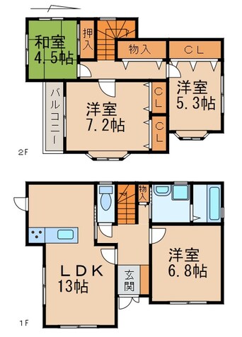 間取図 一戸建１４７８１