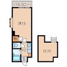 プルミエールメゾンクロダ 1Kの間取り