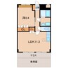 コート・ヴィラージュＡ 1LDKの間取り
