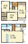 一戸建16331 3LDKの間取り