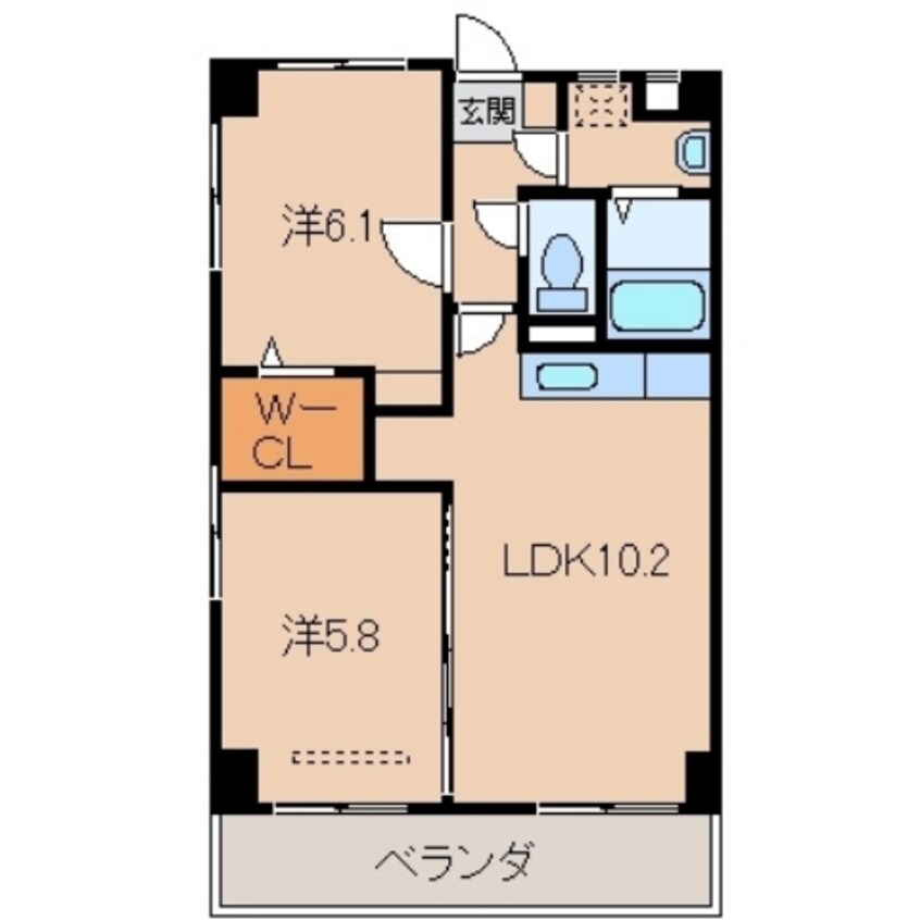 間取図 エステート高砂