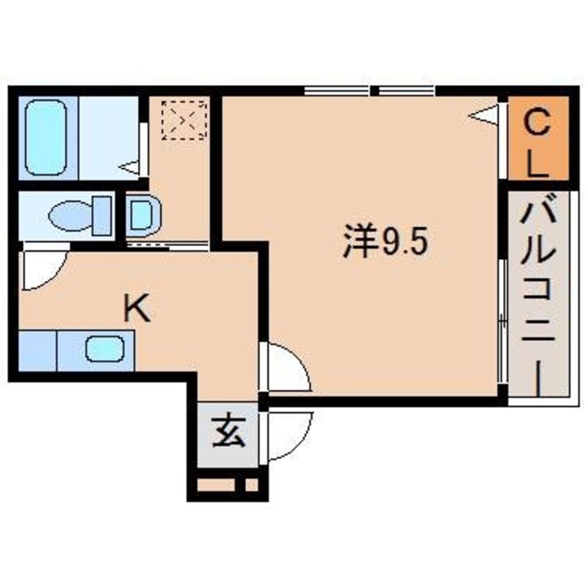 間取図 阪和線・羽衣線/和歌山駅 徒歩7分 3階 築8年